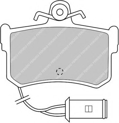 FERODO FDB463 Brake Pad Set, disc brake